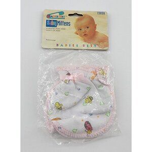 Vintage New NOS 2002 Babies Best Baby Mittens Bugs/Hearts Print